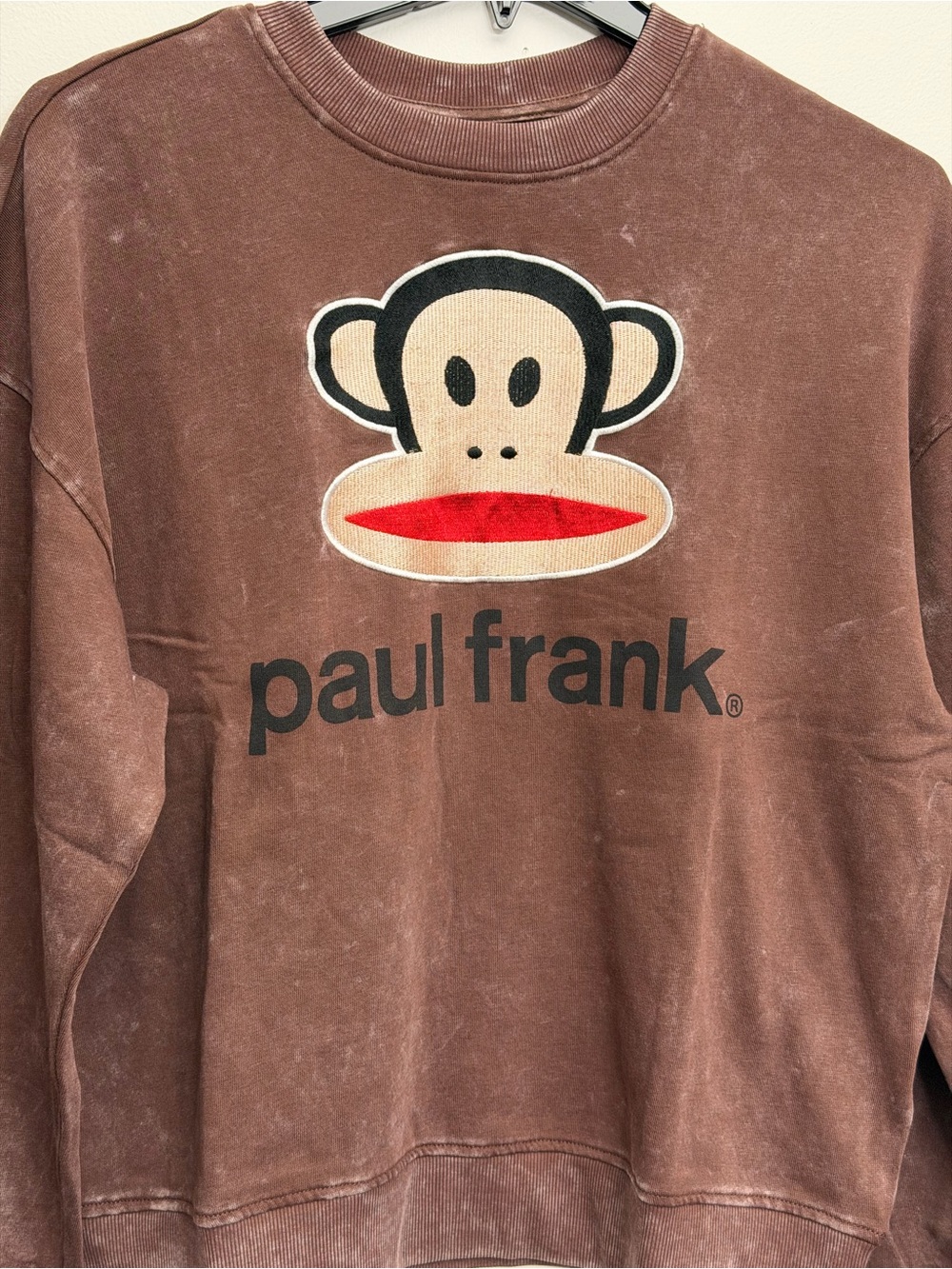 Paul Frank Julius Monkey Mineral Wash Sweatshirt & Sweatpants Set Size L NWT